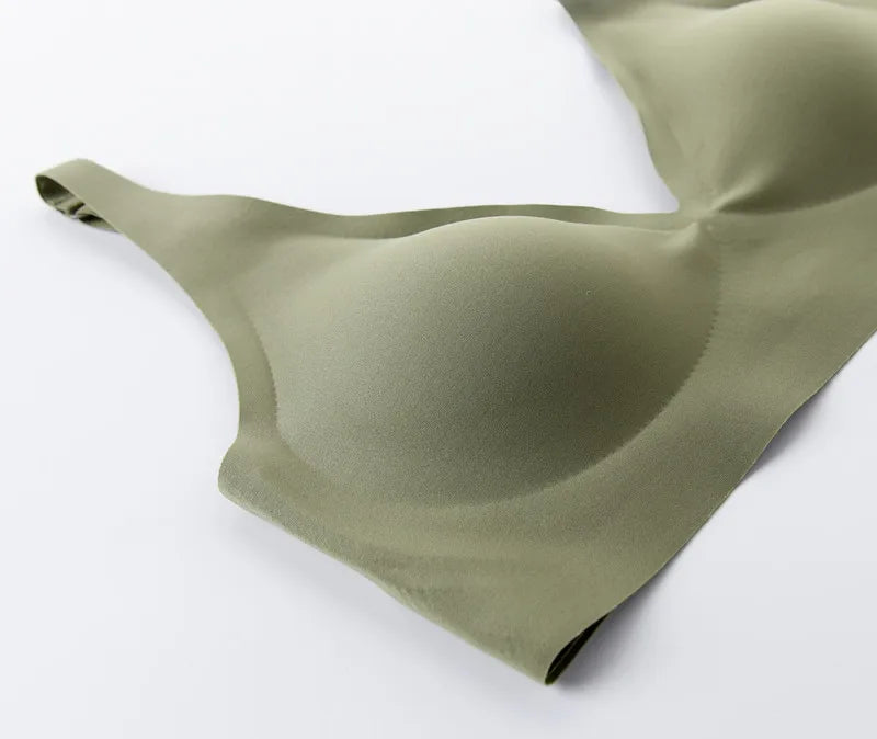 Seamless Push Up Wireless Bra – Adjustable Padded Bralette Lingerie for Women