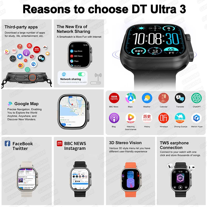 Smartwatch Ultra 3 Pro Ardilis