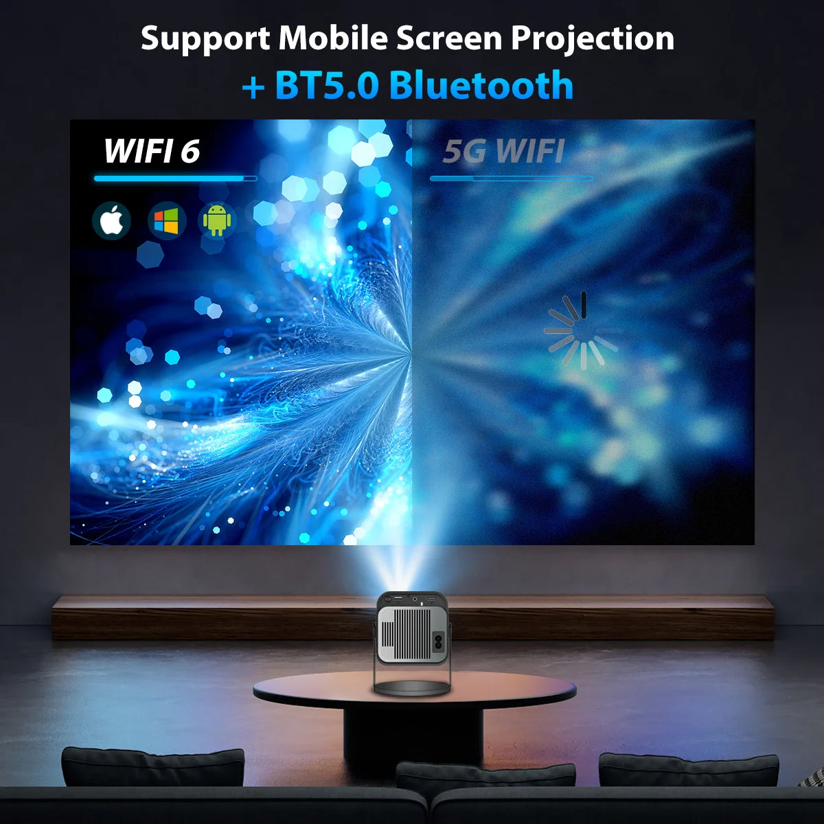 Projetor 4K HY320 mini - O Cinema Não Vive Só Nas Salas Ardilis