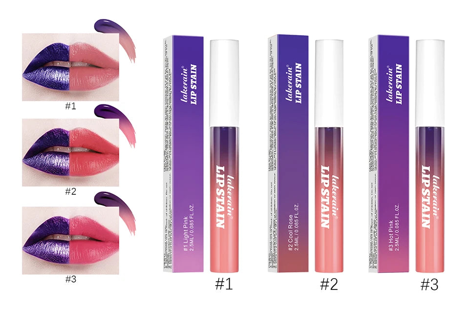 Long Lasting Lip Stain Set – Waterproof Peel Off Tint (3pcs)