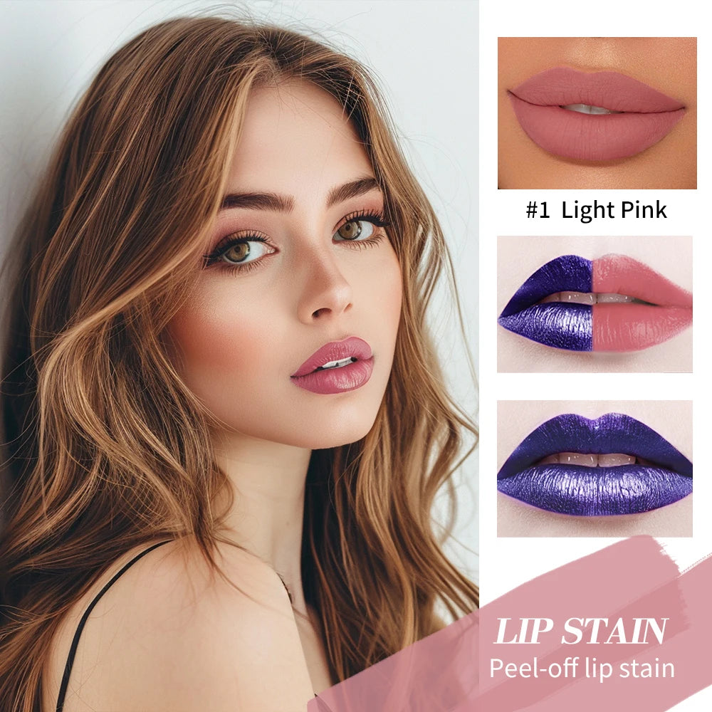 Long Lasting Lip Stain Set – Waterproof Peel Off Tint (3pcs)