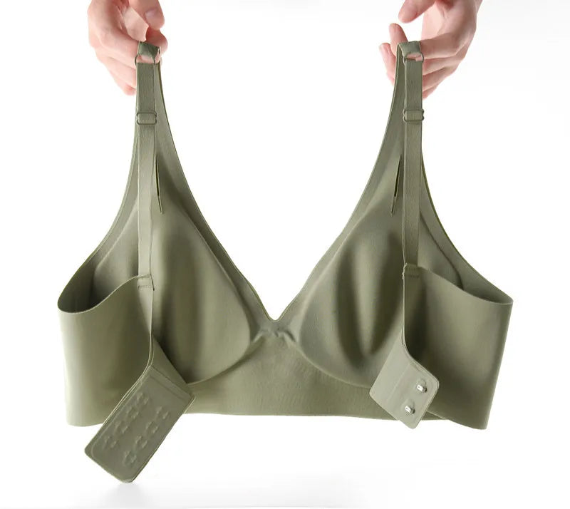 Seamless Push Up Wireless Bra – Adjustable Padded Bralette Lingerie for Women