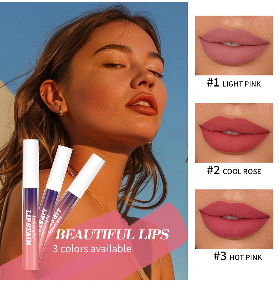 Long Lasting Lip Stain Set – Waterproof Peel Off Tint (3pcs)