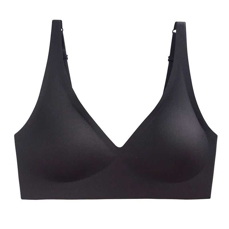 Seamless Push Up Wireless Bra – Adjustable Padded Bralette Lingerie for Women