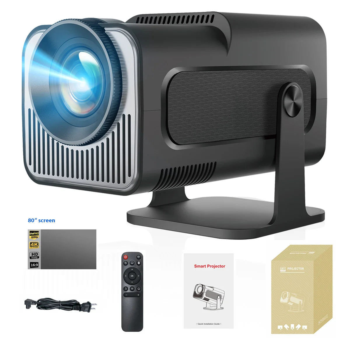 Projetor 4K HY320 mini - O Cinema Não Vive Só Nas Salas Ardilis