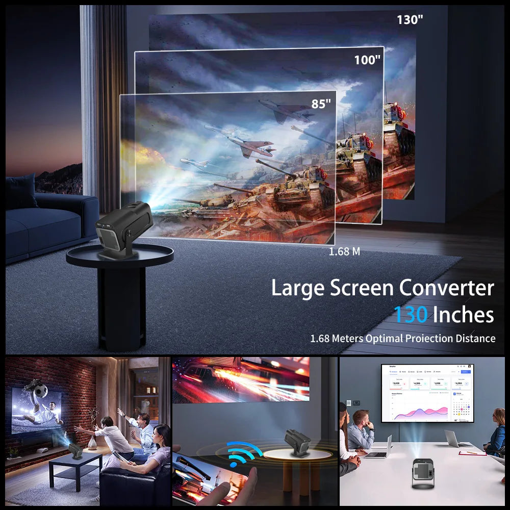 Projetor 4K HY320 mini - O Cinema Não Vive Só Nas Salas Ardilis