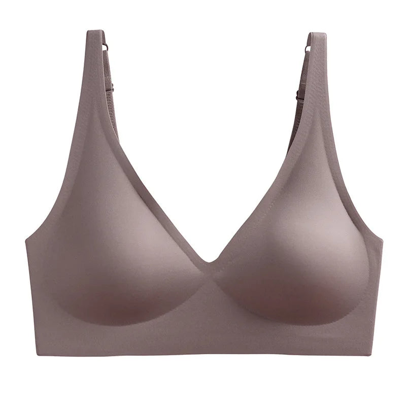 Seamless Push Up Wireless Bra – Adjustable Padded Bralette Lingerie for Women
