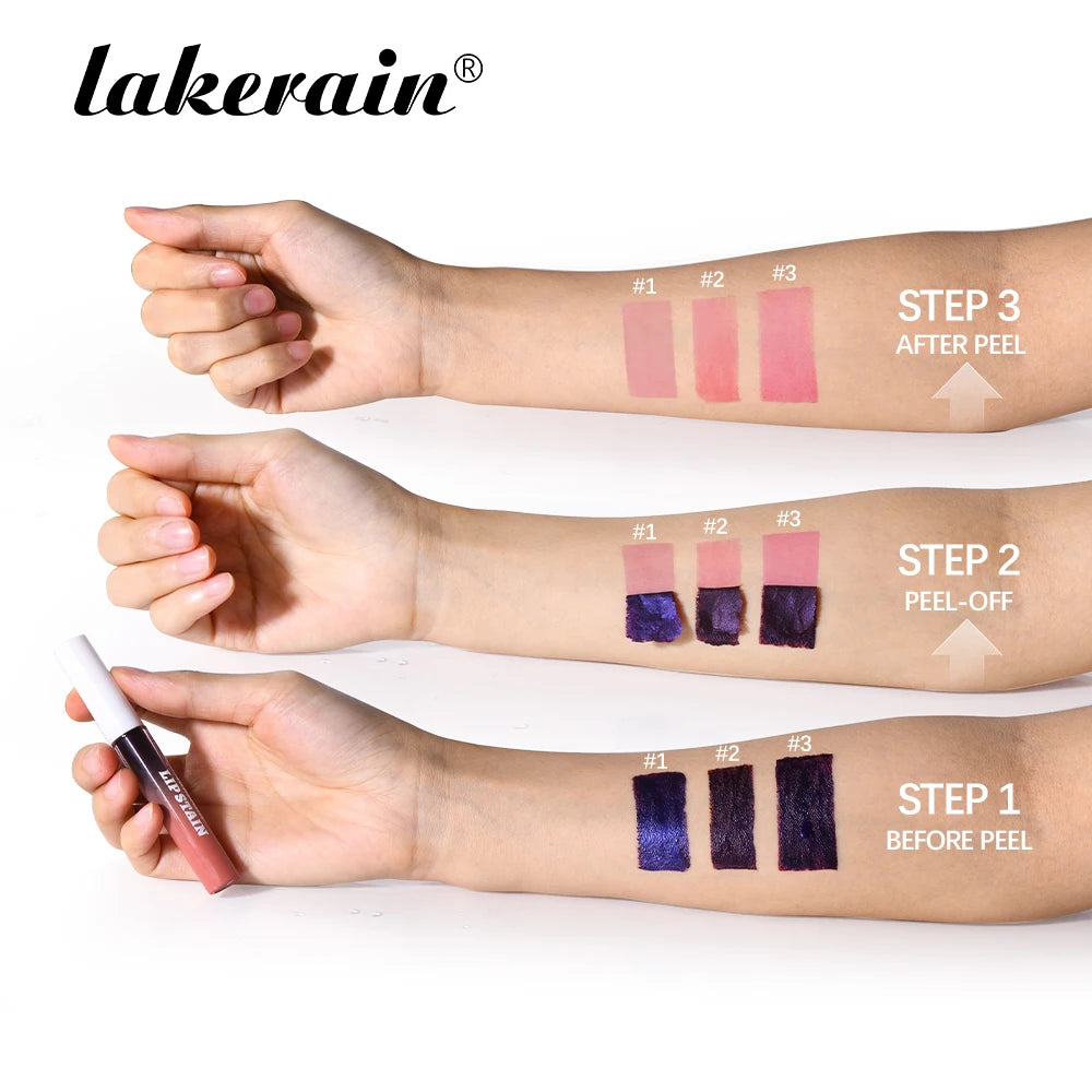 Long Lasting Lip Stain Set – Waterproof Peel Off Tint (3pcs)