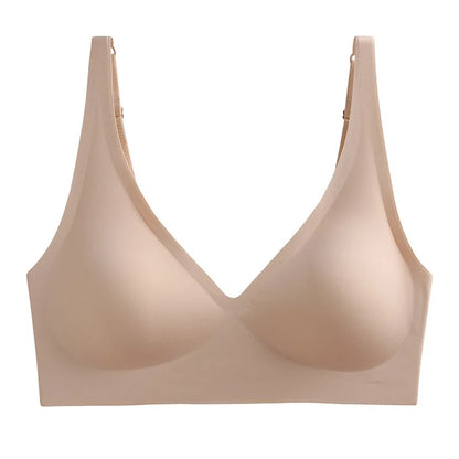 Seamless Push Up Wireless Bra – Adjustable Padded Bralette Lingerie for Women