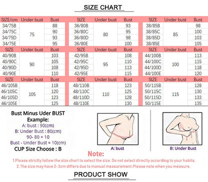 Seamless Push Up Wireless Bra – Adjustable Padded Bralette Lingerie for Women